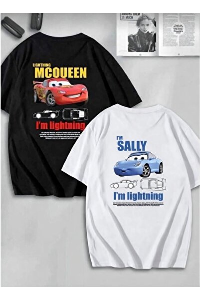 YK WEAR Tricou oversize McQueen & Sally LOVER