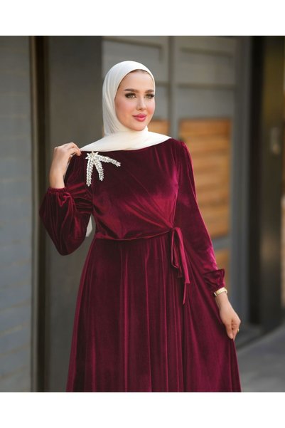 Verona-Gulf Royal Velvet Dress