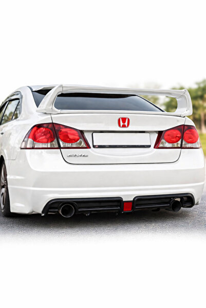 EP GARAJ OTOMOTİV Honda Civic Fd6 2006-2012 Model Compatible Red Trunk Logo R...