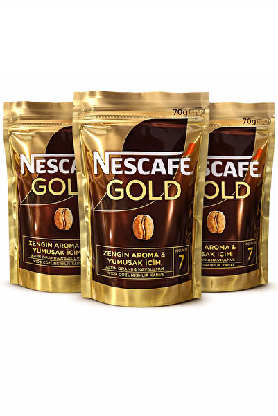 Nescafe Gold 70 Gr Instant Coffee X 3 Pieces