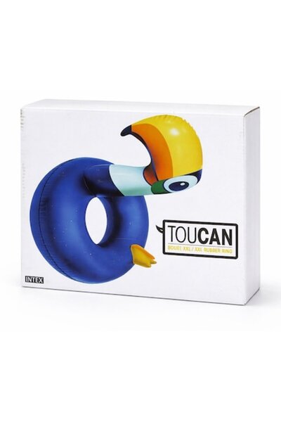 Intex XXL Inflatable Float Toucan, Tropical Design, For Pool and Sea, Large Size