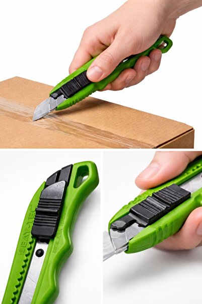 PROFİX Bay-Tec Profesyonel Maket Bıçağı – Ergonomik Kaymaz Saplı Kesici Bıçak