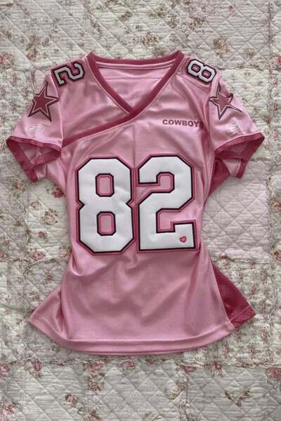 ARS Butik Pink Dallas Cowboys 82 Witten Jersey Tshirt