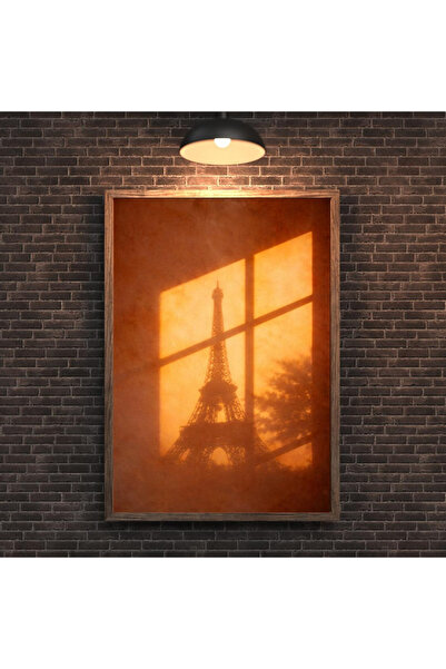 Tuba Decor Επιτραπέζια ζωγραφική με ξύλινο πλαίσιο ενός τεμαχίου, σκίαστρο πα...