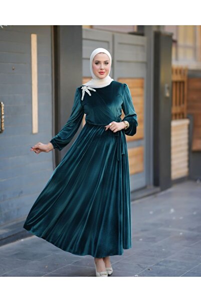 Verona-Gulf Royal Velvet Dress