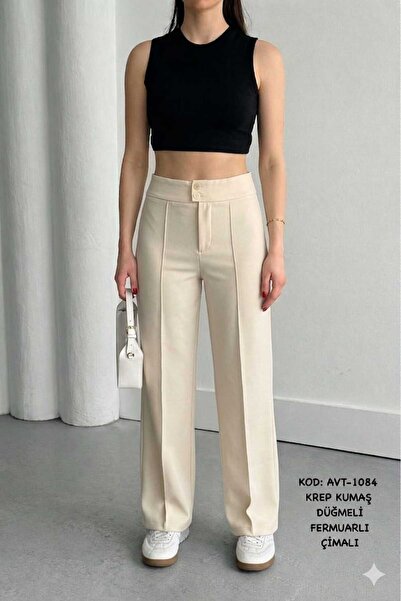 Betülce High Waist Women's Wide Leg Pants