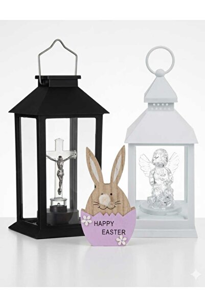 OEM Σετ Διακοσμητικών Φαναριών + Δώρο Στολίδι Κουνελάκι  "Καλό Πάσχα "