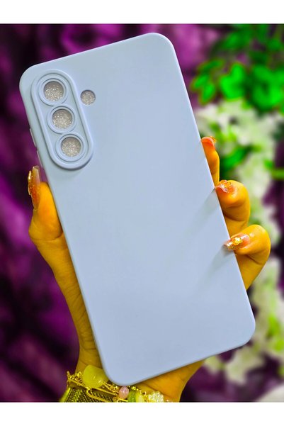 Magic Ring Samsung Galaxy S25 FE Uyumlu İçi Kadife Bebe Mavisi Telefon Kılıfı