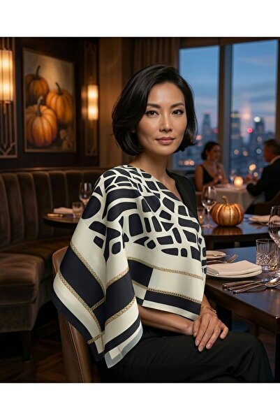 tarzınısec Choose Your Style Black Mosaic Chain Scarf / Bandana / Accessory /...