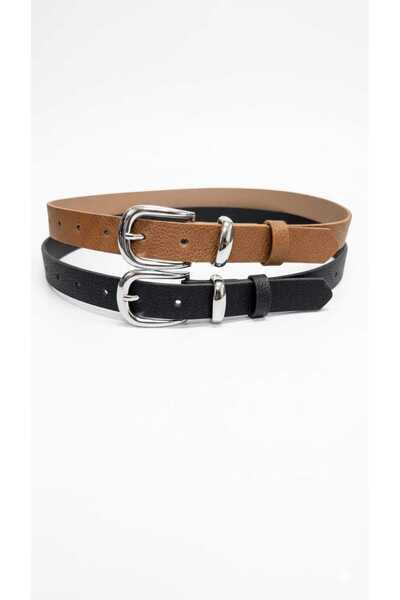 Gradelli Women's Belt Plus Size Casual Buckle Bridge Detail