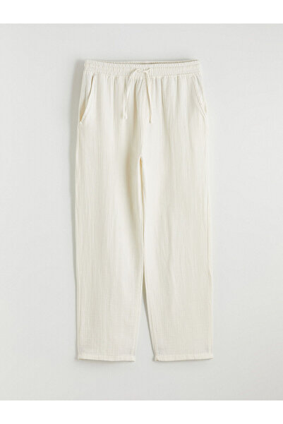 LC Waikiki Peak New Season Comfortable Fit Muslin Men's Textured Trousers
