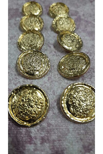 ILCARE Gold Plated Button 26 Size 16 Mm, 8 Pieces
