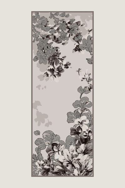 Maisa Lal Cotton Silk Shawl 70*190 cm - Mink