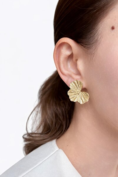rilora Modern Half Leaf Earrings