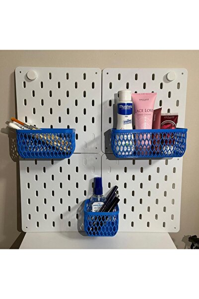 NadarStudio Set de 3 piese pentru tablă perforată, organizator multifuncționa...