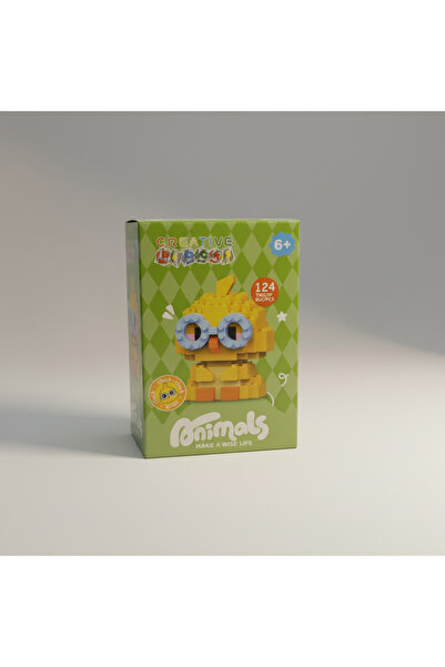 Bohem kutusu مجموعة تركيب ليغو ميني على شكل كتكوت مع نظارات