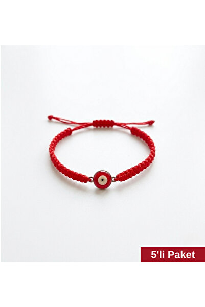 Keçebahçesi Kayseri Macrame Evil Eye Beaded Bracelet, Adjustable, Child-Adult...