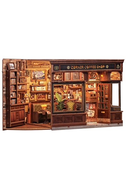 CUTEBEE Puzzle 3D, Căsuță Mini DIY, Cafenea din Londra, Cutebee, 294 piese