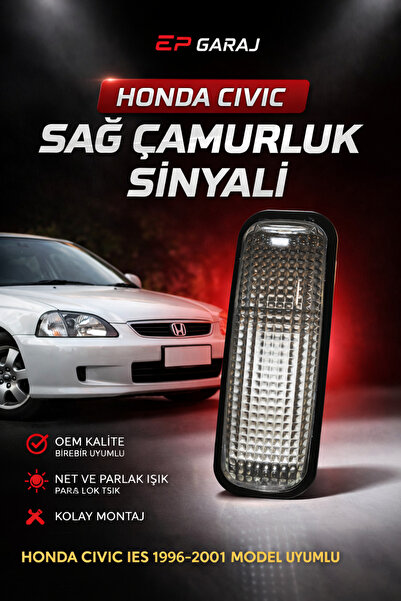 EP GARAJ OTOMOTİV HONDA CİVİC İES 1996-2001 MODEL UYUMLU ŞEFFAF SAĞ ÇAMURLUK ...