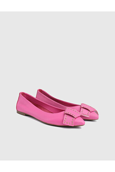 İLVİ Balerini fucsia pentru femei Cain din piele naturală