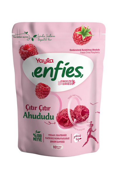 Yayla Enfies Freeze Dried Freeze Dried Crispy Fruit-Raspberry 15 Gr