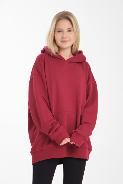 JOYBOY KİDS Sweatshirt Oversize Hooded Kangaroo Pocket Xs-S M-L L-Xxl Size Ma...