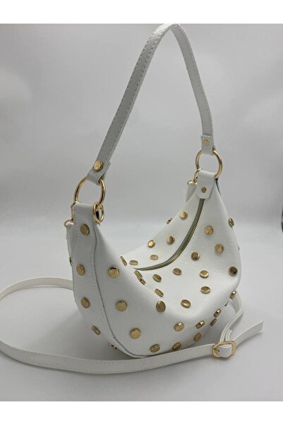 Marvelis ADRİANA Τσάντα Ώμου και Χιαστί για Γυναίκες με Λεπτομέρεια Καρφιτσώμ...