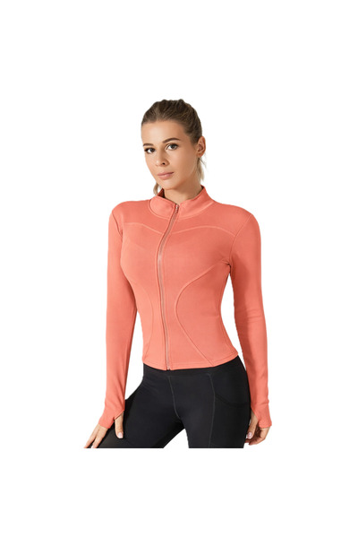 Vitra World Women Fitness Running Jacket with Zipper Slim Fit Long Sleeve Act...