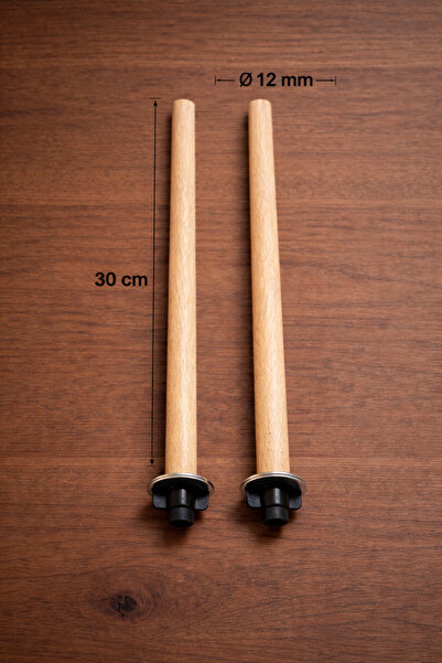Wooden Bird Muhabbet Kuşu Ahşap Tünek 2 Adet (30cm uzunluk-12mm çap)