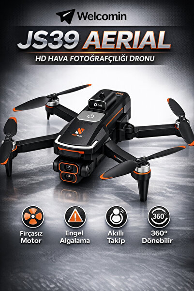 welcomein JS39 Drone HD Hava Fotoğrafçılığı Fırçasız Motor Engel Algılama Akı...