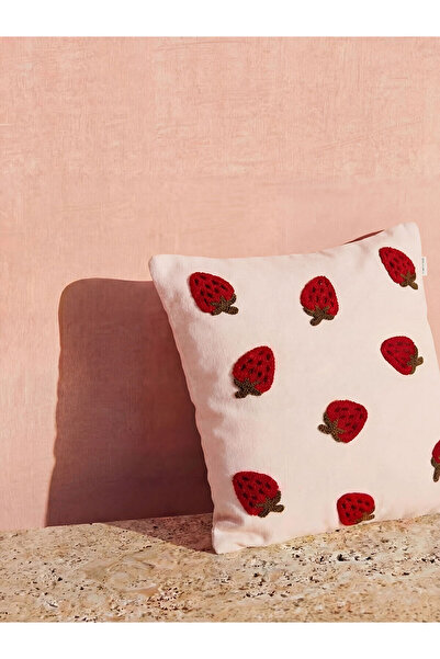 LC Waikiki Nevavm Strawberry Patterned Cushion Cover 45X45 cm