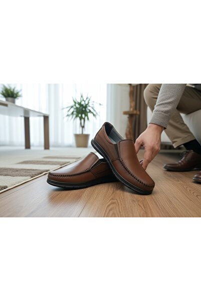 abar classic Men's Genuine Leather Orthopedic Sole Classic Dad Shoes