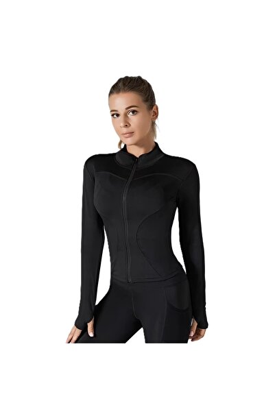 Vitra World Women Fitness Running Jacket with Zipper Slim Fit Long Sleeve Act...