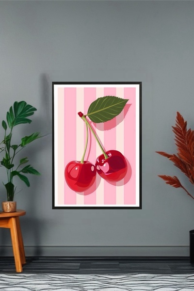 Sekiz8 Minimalist Siyah Çerçeveli Poster Tablo - Dijital Baskı CER91