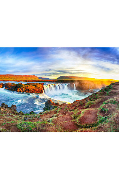 VIODESIGN Fototapet peisaje, autoadeziv, Cascada Portocalie , multicolor,80x1...