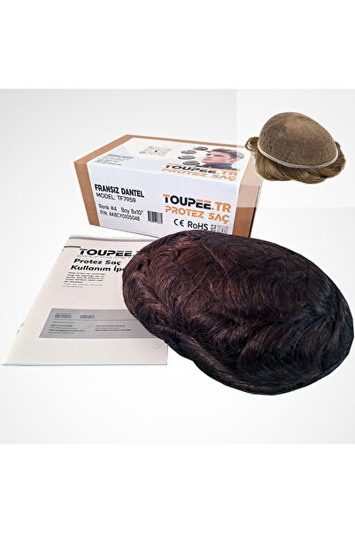 TOUPEE .tr TF7959 Fransız Dantel Erkekler İçin Protez Saç, %130 Yoğunluklu Re...