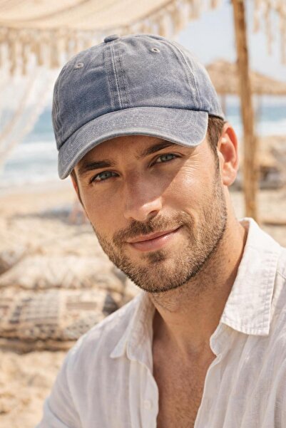 MARBERRY Șapcă gri vintage, ajustabilă, pentru bărbați