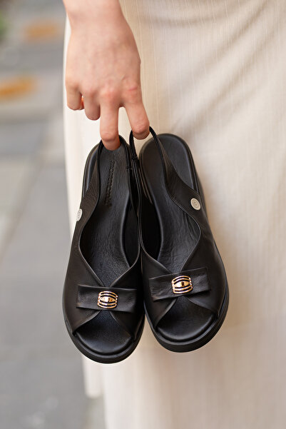 Mammamia 5295-5 صندل يومي من الجلد الطبيعي بنعل مبطن