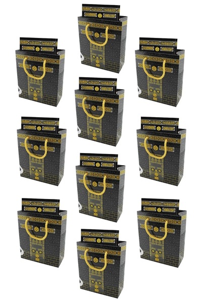 luxurianthome 10 adet Kabe Desenli 80 Sayfa Yasin Karton Çantalı Ekonomik