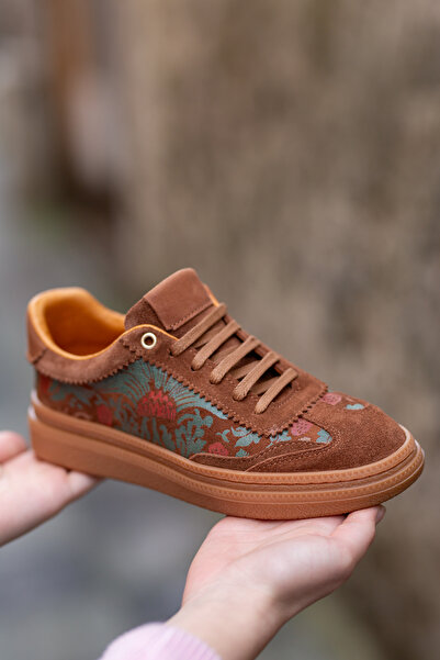 Mammamia 00700 Gerçek Süet Deri Düz Tabanlı Günlük Ayakkabı