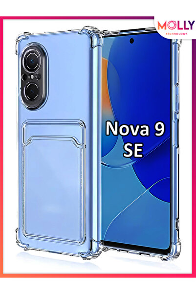 Molly Transparent Silicone Case with Card Pocket for Huawei Nova 9 Se