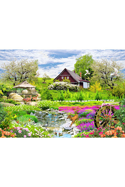 VIODESIGN Fototapet peisaje, autoadeziv, Caprioare Gradina , multicolor,80x12...