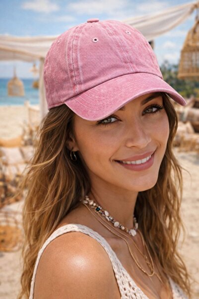 MARBERRY Pink Vintage Vintage Adjustable Cap Women's Hat