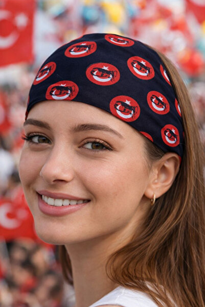 Jaida Moda Unisex Black Ataturk and Turkish Flag Themed Bandana Scarf Nationa...