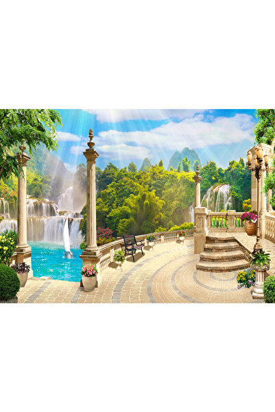 VIODESIGN Fototapet peisaje, autoadeziv, Raze Soare , multicolor,80x120 cm PE60