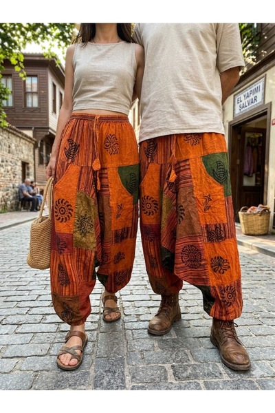 AYASOFYA OTANTIK Unisex Nepali Cinnamon Ethnic Authentic Casual Bohemian Shal...