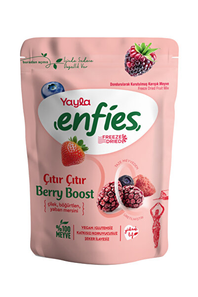 Yayla Enfies Freeze Dried Freeze-Dried Crispy Fruit-Berry Boost 15 Gr