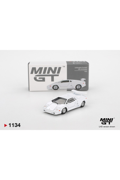 Lamborghini Mini GT Countach 25-a aniversare Alb # 1134