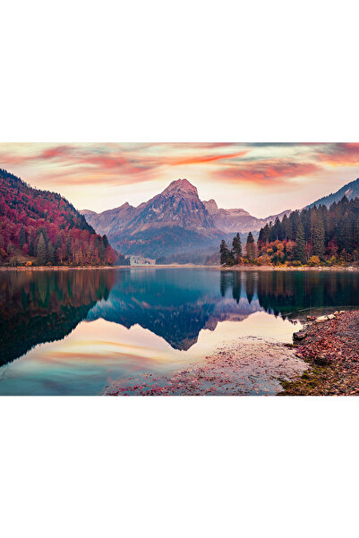 VIODESIGN Fototapet peisaje, autoadeziv, Apus Rosiatic , multicolor,120x200 c...