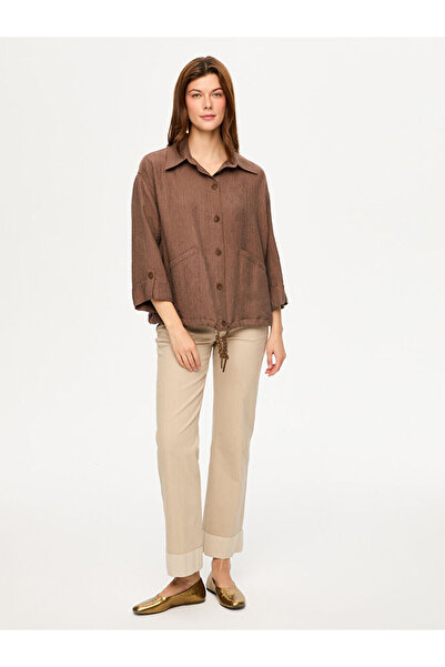 Faik Sönmez Kendinden Dokulu Rahat Form Ceket S26CKT041